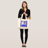 Grand Tote Bag Liberté En Mer Ouverte (Devant (modèle))
