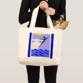 Grand Tote Bag Liberté En Mer Ouverte (Devant (produit))