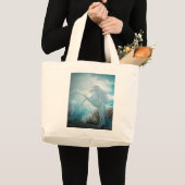 Grand Tote Bag licorne bleue (Devant (produit))