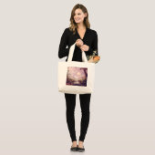 Grand Tote Bag LICORNE BRUMEUSE par SHARON SHARPE (Devant (modèle))