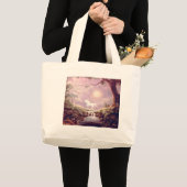 Grand Tote Bag LICORNE BRUMEUSE par SHARON SHARPE (Devant (produit))