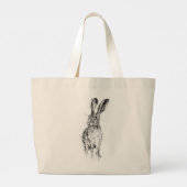 Grand Tote Bag Lièvre debout (Dos)
