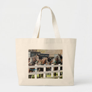 Grand Tote Bag Ligne de Chevaux Amish
