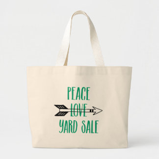 Grand Tote Bag Ligne de flèche de vente de bric-à-brac d'amour de