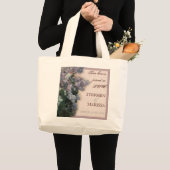 Grand Tote Bag Lilas impressionnistes - jeune mariée Fourre-tout (Devant (produit))