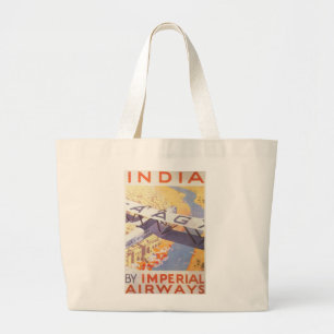 Grand Tote Bag L'Inde par Imperial Airways