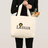Grand Tote Bag Linux (Devant (produit))