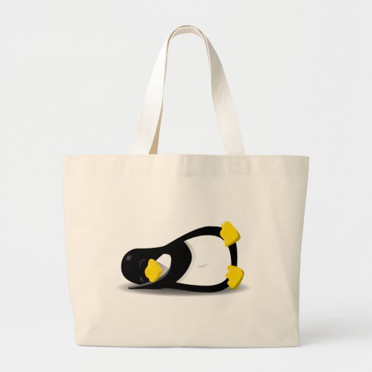 Grand Tote Bag Linux Tux sleeping (Devant)