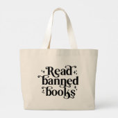 Grand Tote Bag Lire Livres interdits Lecture Lover's (Dos)