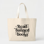 Grand Tote Bag Lire Livres interdits Lecture Lover's (Devant)