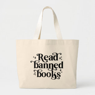 Grand Tote Bag Lire Livres interdits Lecture Lover's