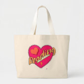 Grand Tote Bag Lire Love Book Coeur mignon Amusement Design (Devant)