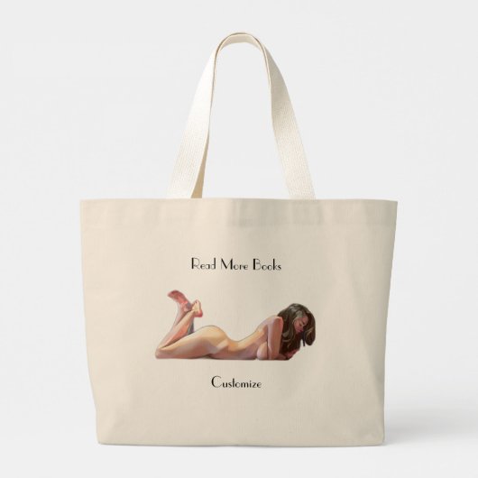 Grand Tote Bag Lire plus Livres Thunder_Cove (Dos)
