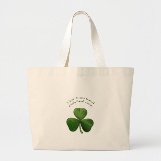 Grand Tote Bag L'irlandais dit sur Irish Design Products (Devant)