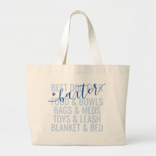 Grand Tote Bag Liste personnalisée d'emballage de vacances pour