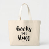 Grand Tote Bag Livres et Studios Personnalisés (Devant)