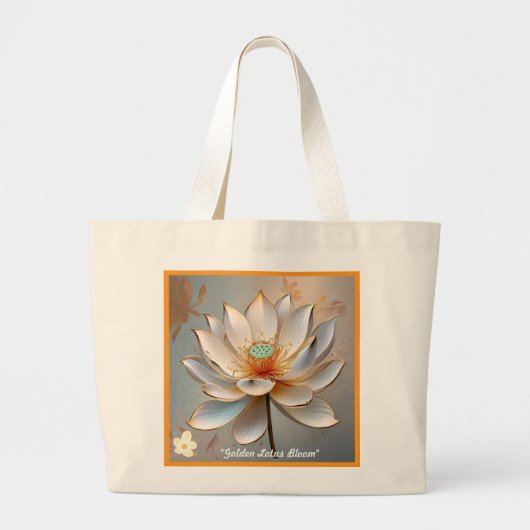 Grand Tote Bag "L'oasis pacifique de la nature" (Devant)