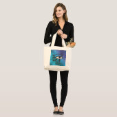 Grand Tote Bag L'oeil de Huros. (Devant (modèle))