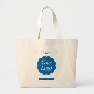 Grand Tote Bag Logo de la marque commerciale | Marque d'entrepris