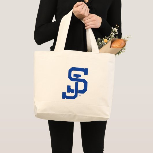 Grand Tote Bag Logo de Spartans de SJ (Devant (produit))