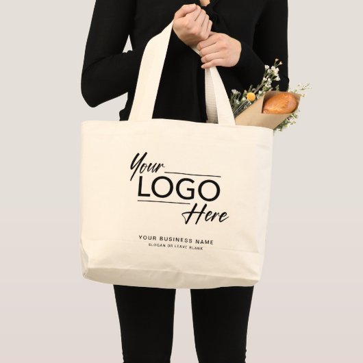 Grand Tote Bag Logo d'entreprise moderne promotionnel (Devant (produit))