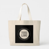 Grand Tote Bag Logo d'entreprise ou Modèle de texte de conception (Dos)