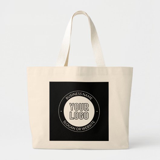 Grand Tote Bag Logo d'entreprise ou Modèle de texte de conception (Devant)