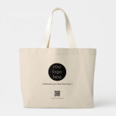 Grand Tote Bag Logo d'entreprise personnalisé (Dos)