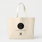 Grand Tote Bag Logo d'entreprise personnalisé (Devant)