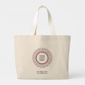 Grand Tote Bag Logo d'entreprise promotionnel moderne (Dos)