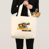 Grand Tote Bag logo d'ukulélé de sf (Devant (produit))