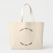 Grand Tote Bag Logo Simple Avec Entreprise Texte (Devant)