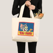 Grand Tote Bag Logo Tom Et Jerry Ombragé (Devant (produit))