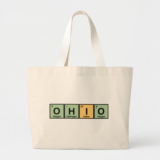 Grand Tote Bag L'Ohio a fait des éléments (Devant)