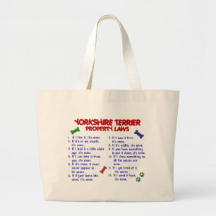 Grand Tote Bag Lois 2 Yorkie de propriété de YORKSHIRE TERRIER