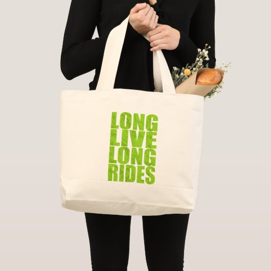 Grand Tote Bag Long Live Long Rides (Topo) (Devant (produit))