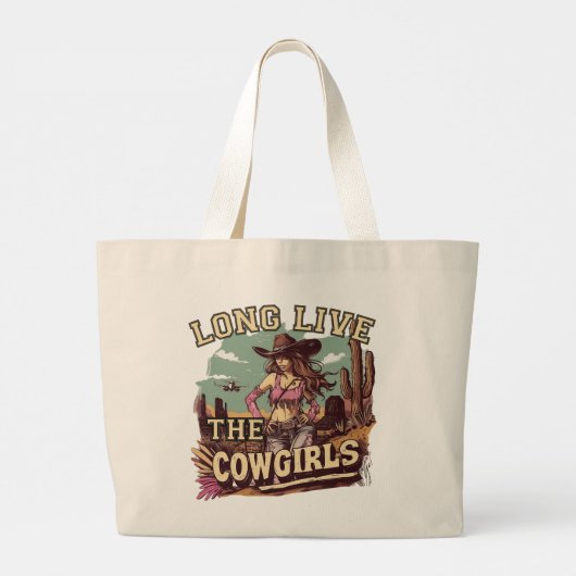 Grand Tote Bag Long live the cowgirl (Dos)