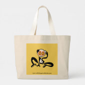 Grand Tote Bag LORIS doux - Animaux en danger - Faune (Dos)