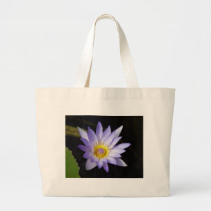 Grand Tote Bag lotus bleu du Nil