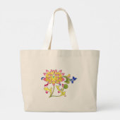 Grand Tote Bag Lotus Fleurs et Vins (Dos)