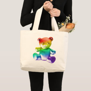Grand Tote Bag L'ours en peluche en métal brossé SlipperyJoe's dé