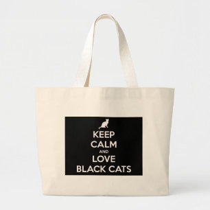Grand Tote Bag Love Black Cats