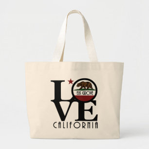 Grand Tote Bag LOVE Elk Grove Californie