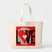 Grand Tote Bag Love Heart Bag (Devant)