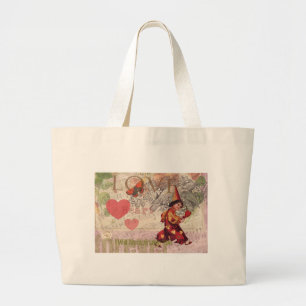 Grand Tote Bag Love Heart Sweetheart Valentine Cherub