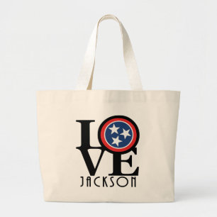 Grand Tote Bag LOVE Jackson Tennessee
