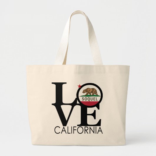 Grand Tote Bag LOVE Soquel CA (Devant)