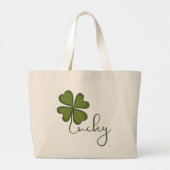 Grand Tote Bag Lucky Four Leaf Clover (Dos)