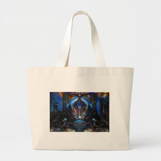 Grand Tote Bag Lumière De La Sagesse Ancienne (Devant)