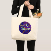 Grand Tote Bag lune de libellule (Devant (produit))